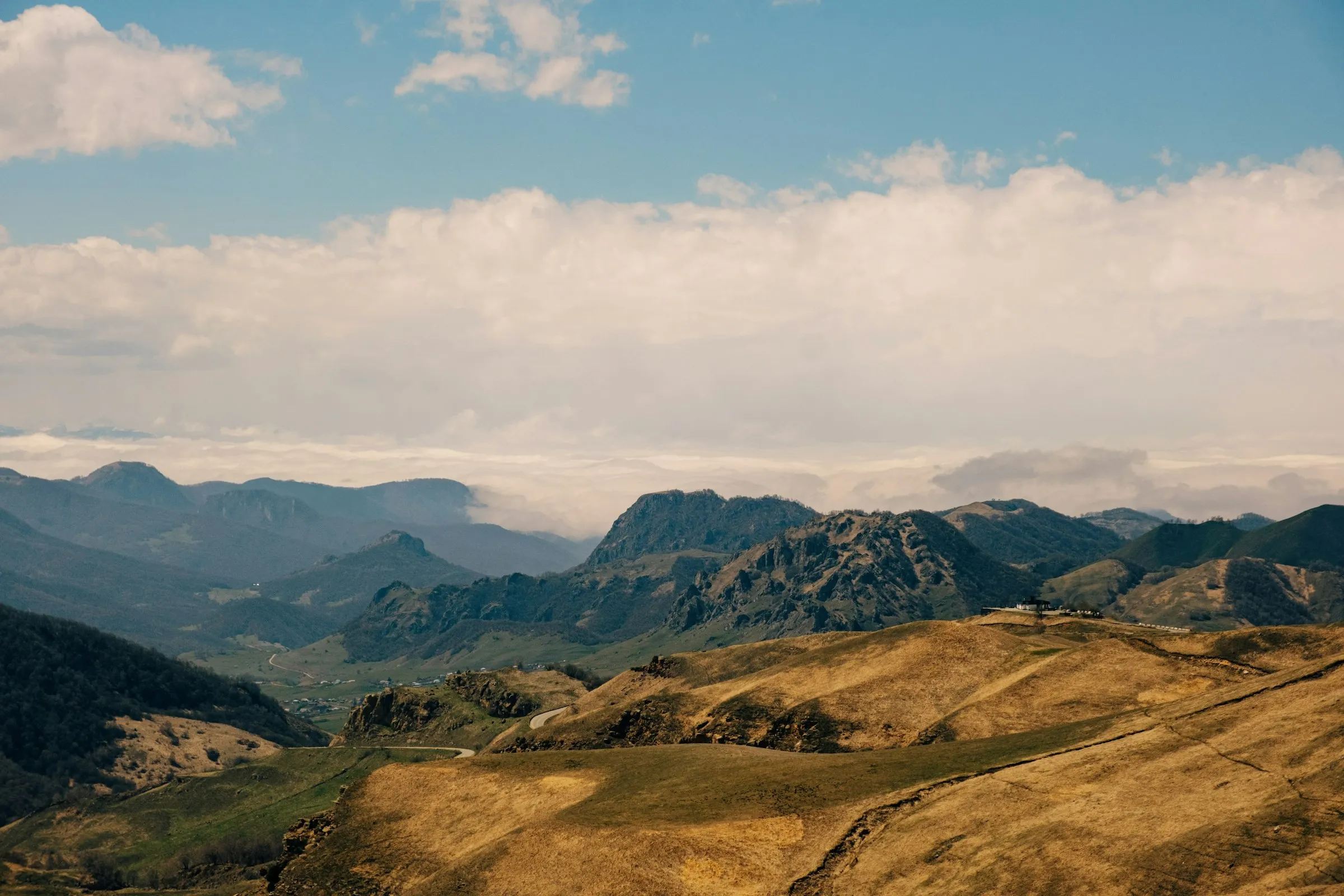 Foothills country under a chinook sky
