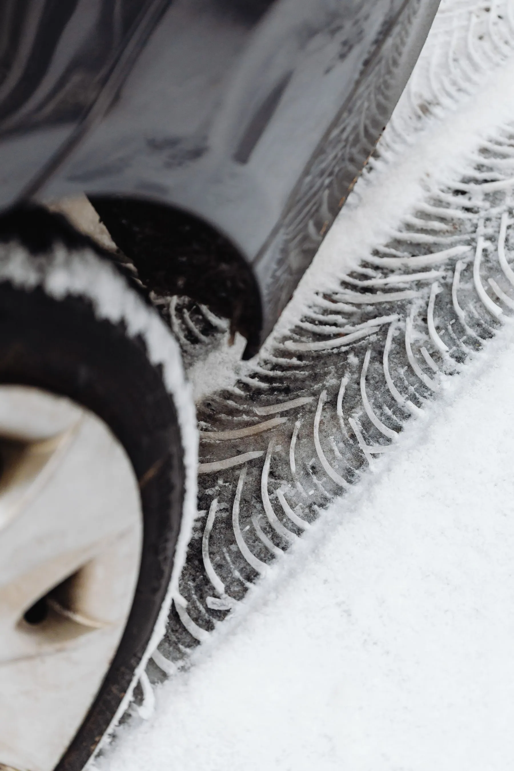 A winter steel wheel and tire package